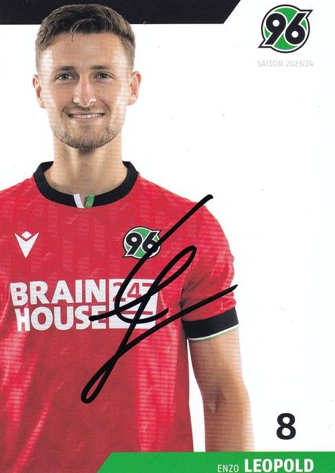 Autogramm Fussball | Hannover 96 | 2023 | Enzo LEOPOLD