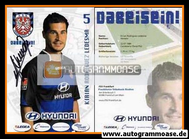 Autogramm Fussball | FSV Frankfurt | 2009 | Kirian Rodriguez LEDESMA