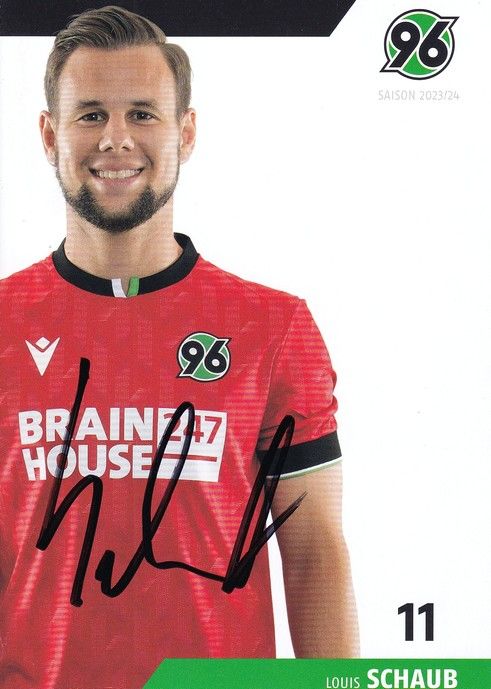 Autogramm Fussball | Hannover 96 | 2023 | Louis SCHAUB