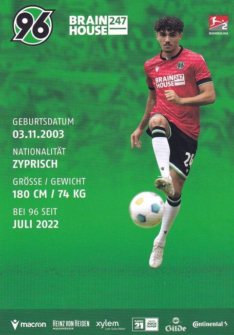 Autogramm Fussball | Hannover 96 | 2023 | Antonio FOTI