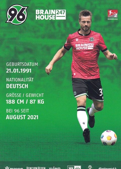 Autogramm Fussball | Hannover 96 | 2023 | Julian BÖRNER
