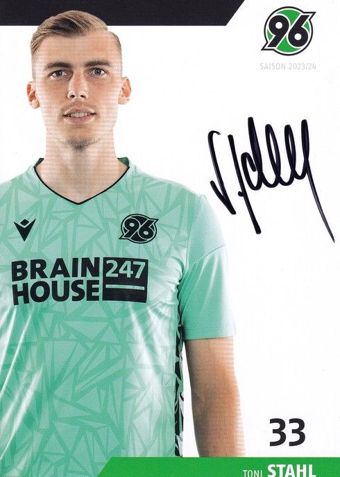 Autogramm Fussball | Hannover 96 | 2023 | Toni STAHL