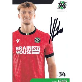 Autogramm Fussball | Hannover 96 | 2023 | Yannik LÜHRS