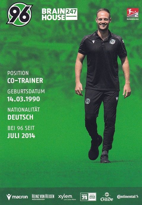 Autogramm Fussball | Hannover 96 | 2023 | Lars BARLEMANN