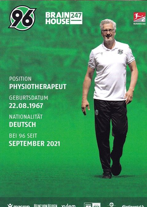 Autogramm Fussball | Hannover 96 | 2023 | Markus WITKOP