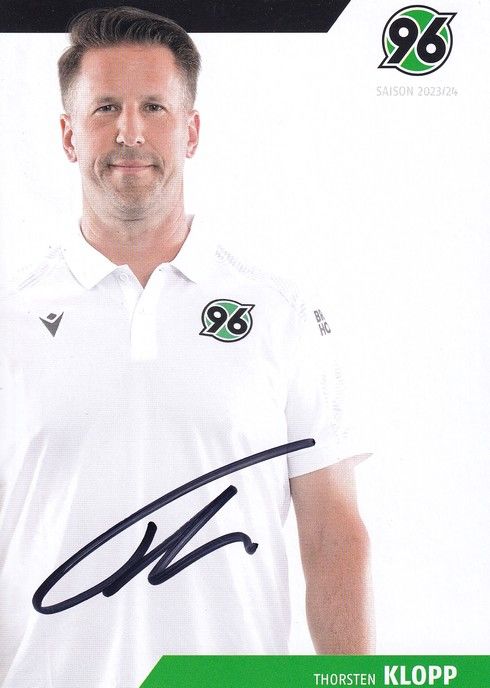 Autogramm Fussball | Hannover 96 | 2023 | Thorsten KLOPP