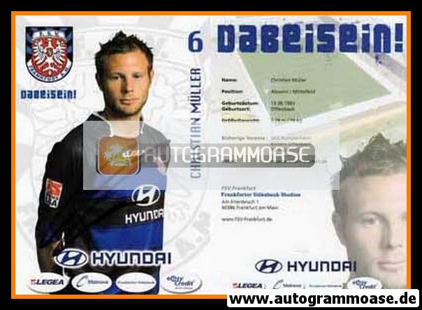 Autogramm Fussball | FSV Frankfurt | 2009 | Christian MÜLLER