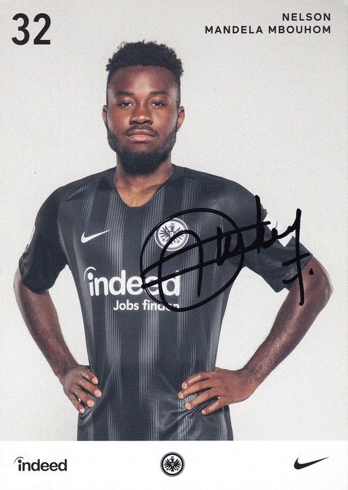 Autogramm Fussball | Eintracht Frankfurt | 2018 | Nelson MANDELA MBOUHOM