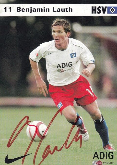 Autogramm Fussball | Hamburger SV | 2004 | Benjamin LAUTH