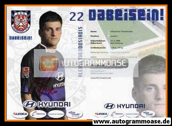 Autogramm Fussball | FSV Frankfurt | 2009 | Alexis THEODOSIADIS