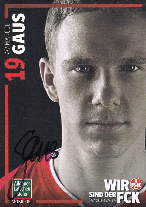 Autogramm Fussball | 1. FC Kaiserslautern | 2013 | Marcel GAUS