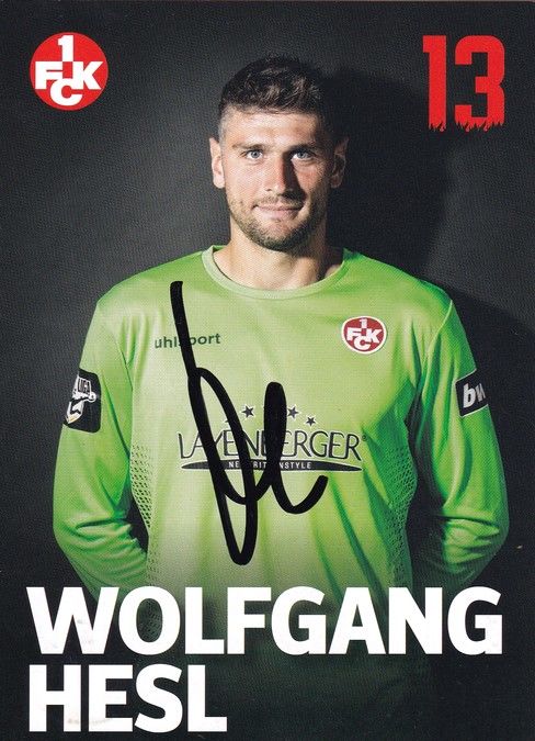 Autogramm Fussball | 1. FC Kaiserslautern | 2018 | Wolfgang HESL