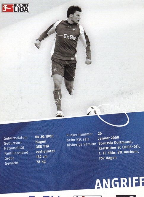Autogramm Fussball | Karlsruher SC | 2008 | Giovanni FEDERICO