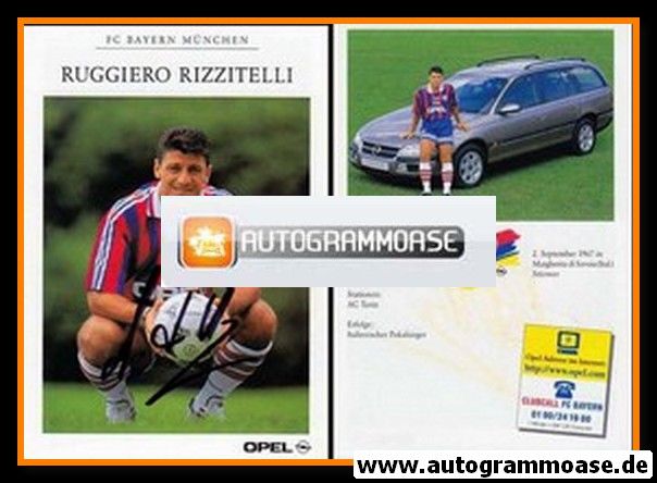 Autogramm Fussball | FC Bayern München | 1996 | Ruggiero RIZZITELLI