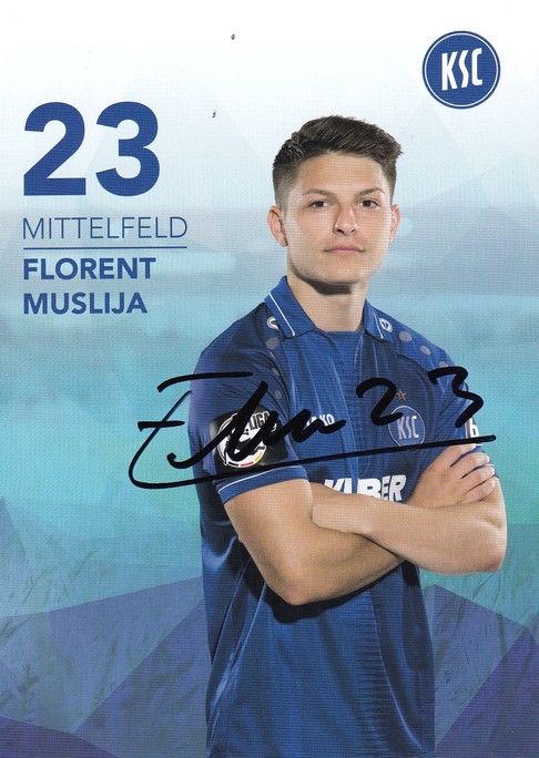 Autogramm Fussball | Karlsruher SC | 2018 | Florent MUSLIJA