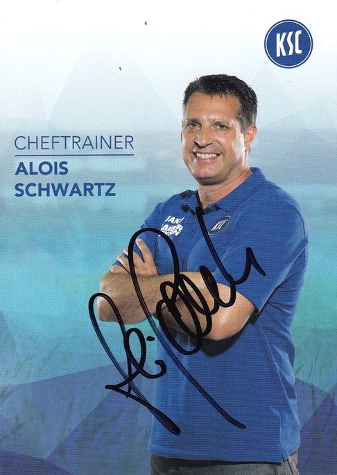 Autogramm Fussball | Karlsruher SC | 2018 | Alois SCHWARTZ
