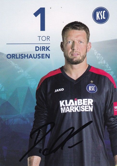 Autogramm Fussball | Karlsruher SC | 2017 | Dirk ORLISHAUSEN