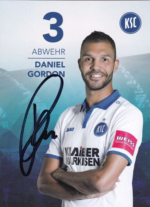 Autogramm Fussball | Karlsruher SC | 2017 | Daniel GORDON