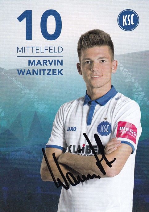 Autogramm Fussball | Karlsruher SC | 2017 | Marvin WANITZEK