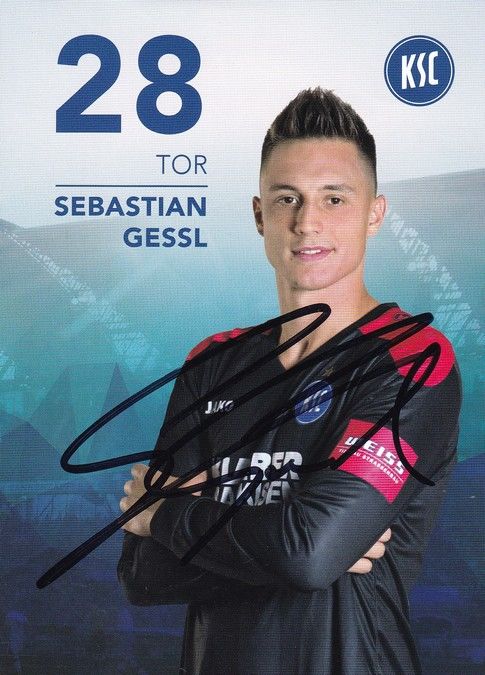 Autogramm Fussball | Karlsruher SC | 2017 | Sebastian GESSL