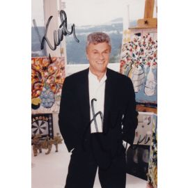 Autogramm Film (USA) | Tony CURTIS | 1980er Foto (Portrait Color) Langdon