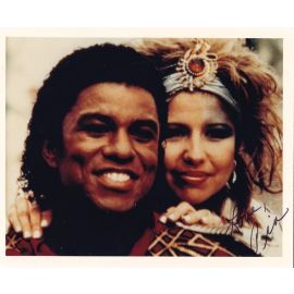 Autogramm Film (USA) | Pia ZADORA | 1984 Foto (Portrait Color) Jermaine Jackson