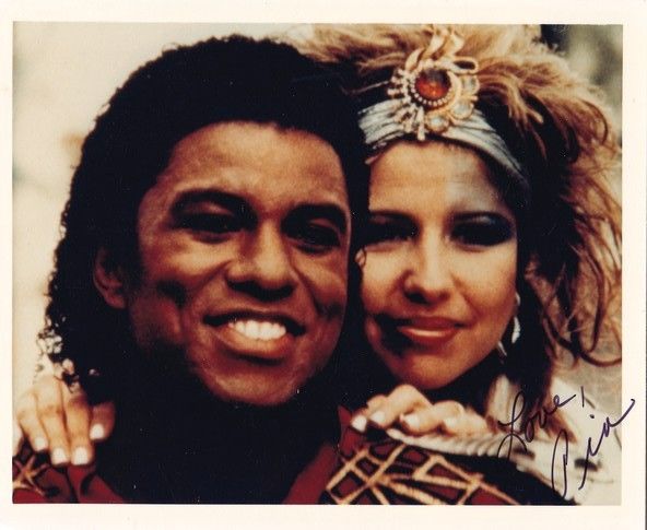 Autogramm Film (USA) | Pia ZADORA | 1984 Foto (Portrait Color) Jermaine Jackson