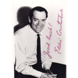 Autogramm Film (USA) | Eddie CONSTANTINE | 1970er Foto (Portrait SW)