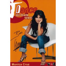 Autogramm Film (Spanien) | Monica CRUZ | 2000er Foto (Portrait Color) "Dance"