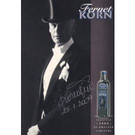 Autogramm Pop (CZ) | Jiri KORN | 2000er (Portrait SW) Fernet
