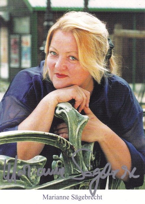 Autogramm Schauspieler | Marianne SÄGEBRECHT | 1990er (Portrait Color)