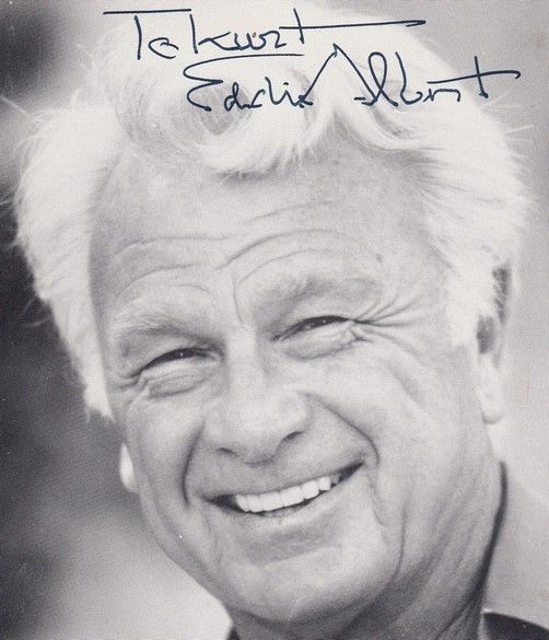 Autogramm Film (USA) | Eddie ALBERT | 1980er (Portrait SW)