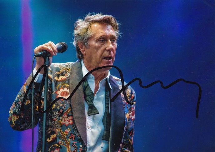Autogramm Rock (UK) | Bryan FERRY / Roxy | 2014 Foto (Konzertszene Color)