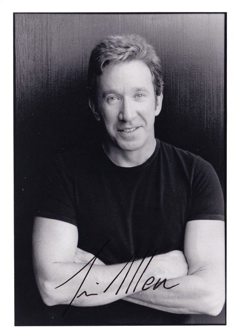 Autogramm Film (USA) | Tim ALLEN | 1990er Foto (Portrait SW)