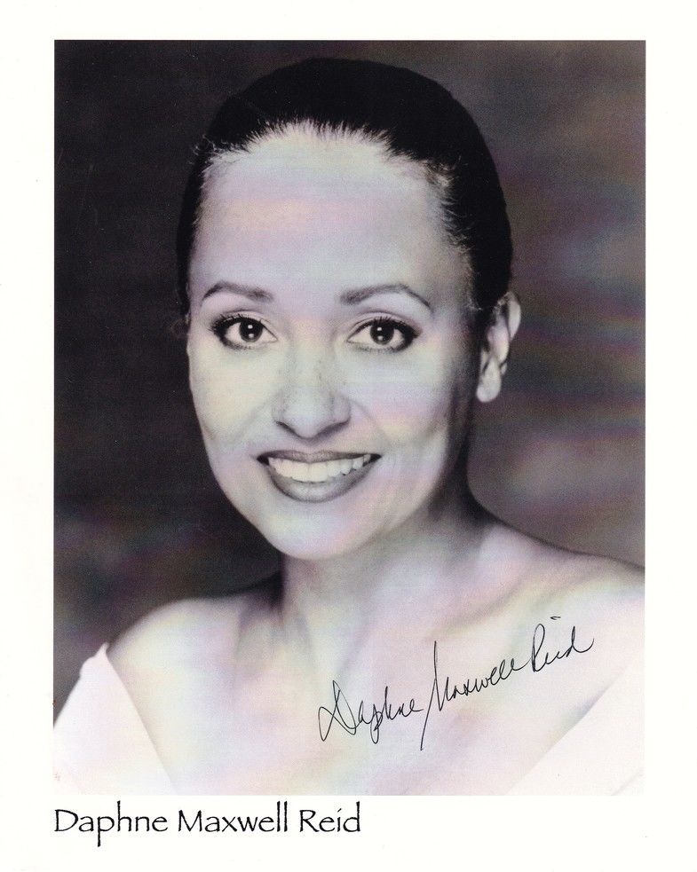 Autogramm Film (USA) | Daphne MAXWELL REID | 1980er (Portrait SW XL)