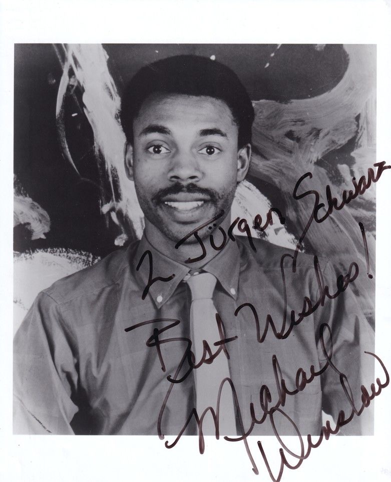 Autogramm Film (USA) | Michael WINSLOW | 1990er Foto (Portrait SW XL)