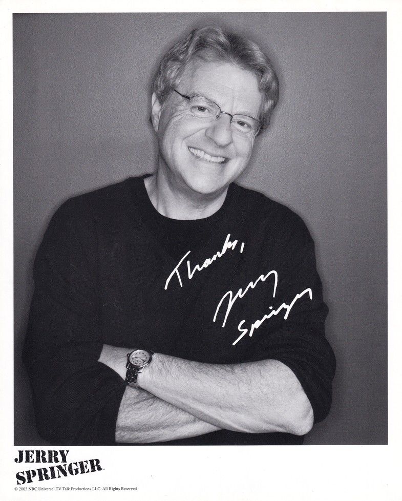 Autogramm TV (USA) | Jerry SPRINGER | 2003 Druck (Portrait Color XL) NBC