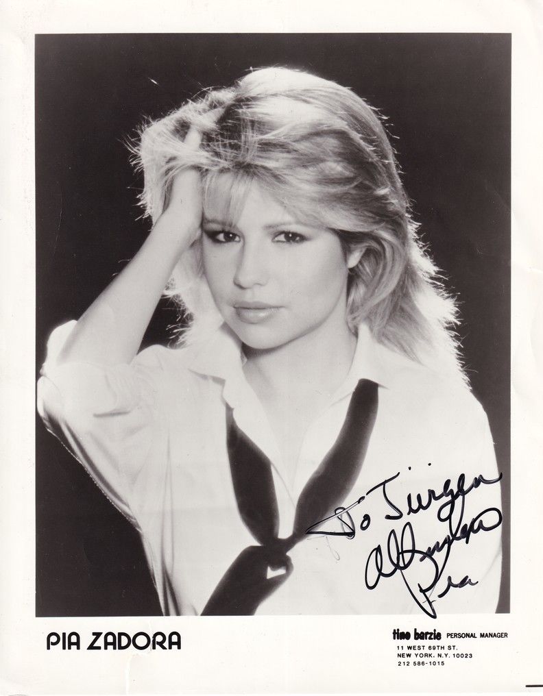 Autogramm Film (USA) | Pia ZADORA | 1980er (Portrait SW XL) Berzie