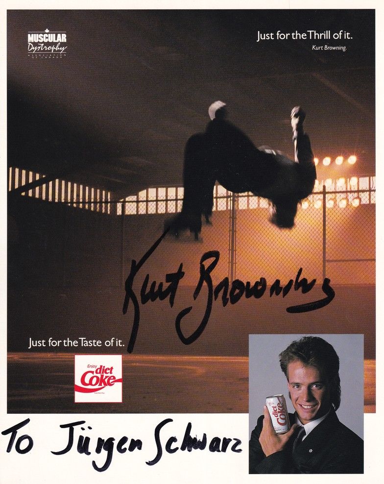 Autogramm Eiskunstlauf (USA) | Kurt BROWNING | 1990er (Collage Color XL)