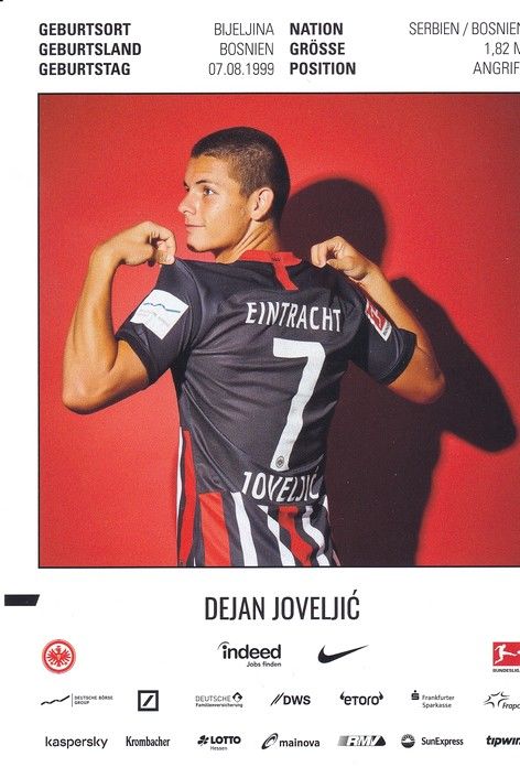 Autogramm Fussball | Eintracht Frankfurt | 2019 | Dejan JOVELJIC