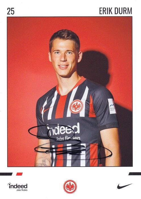 Autogramm Fussball | Eintracht Frankfurt | 2019 | Erik DURM