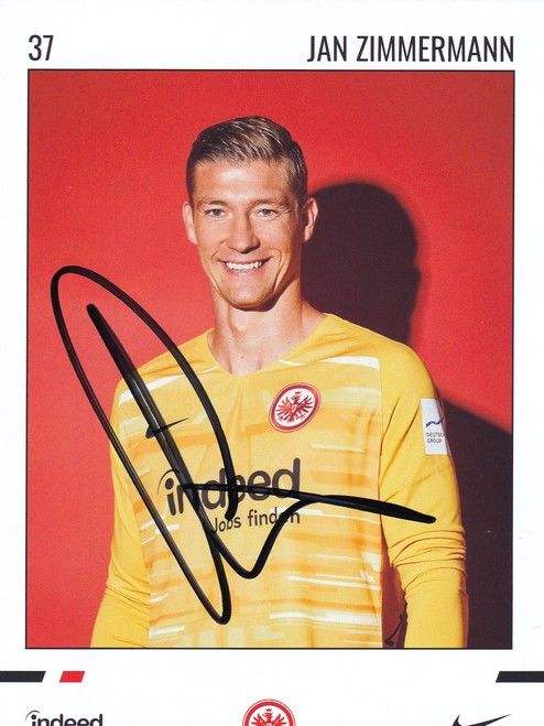 Autogramm Fussball | Eintracht Frankfurt | 2019 | Jan ZIMMERMANN