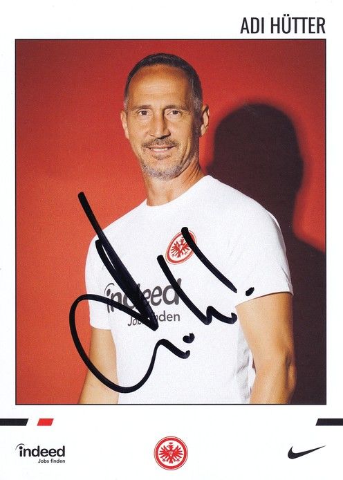 Autogramm Fussball | Eintracht Frankfurt | 2019 | Adi HÜTTER