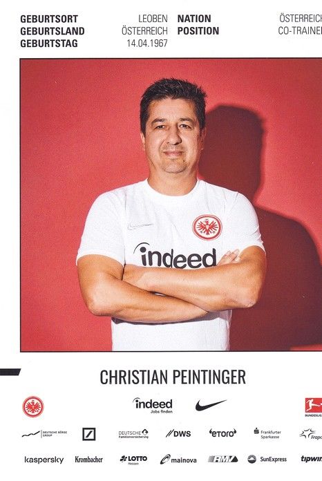 Autogramm Fussball | Eintracht Frankfurt | 2019 | Christian PEINTINGER