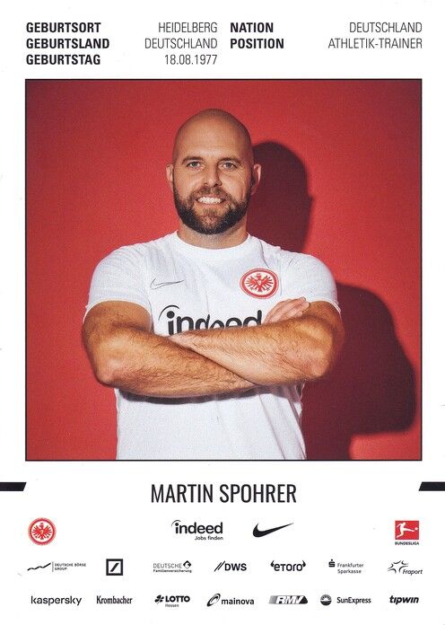Autogramm Fussball | Eintracht Frankfurt | 2019 | Martin SPOHRER
