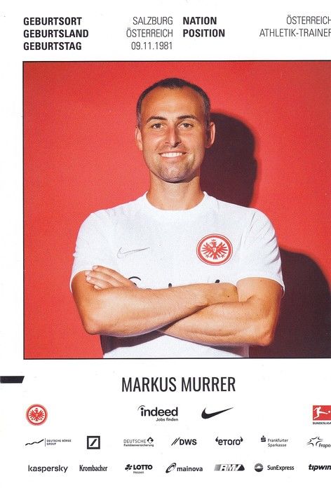 Autogramm Fussball | Eintracht Frankfurt | 2019 | Markus MURRER