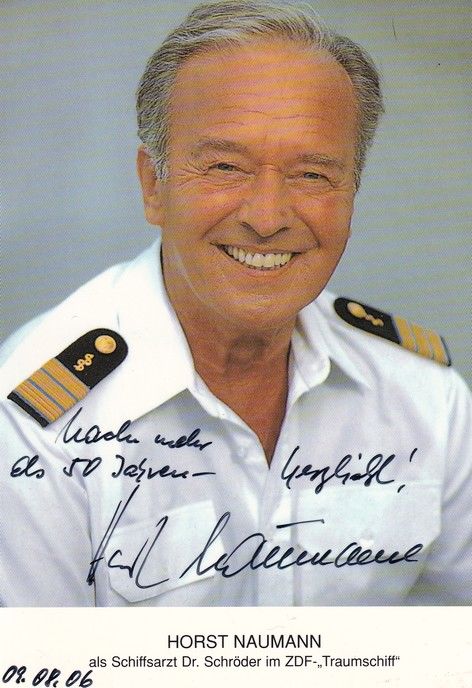 Autogramm TV | ZDF | Horst NAUMANN | 1990er "Traumschiff" (Portrait Color) Bartling