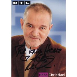 Autogramm TV | RTL | Hans CHRISTIANI | 2000er "GZSZ" (Baumgartner)
