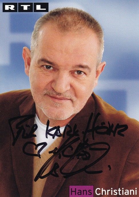 Autogramm TV | RTL | Hans CHRISTIANI | 2000er "GZSZ" (Baumgartner)