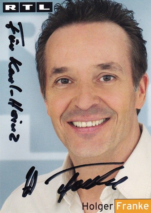 Autogramm TV | RTL | Holger FRANKE | 2000er "Unter Uns" (Menne)